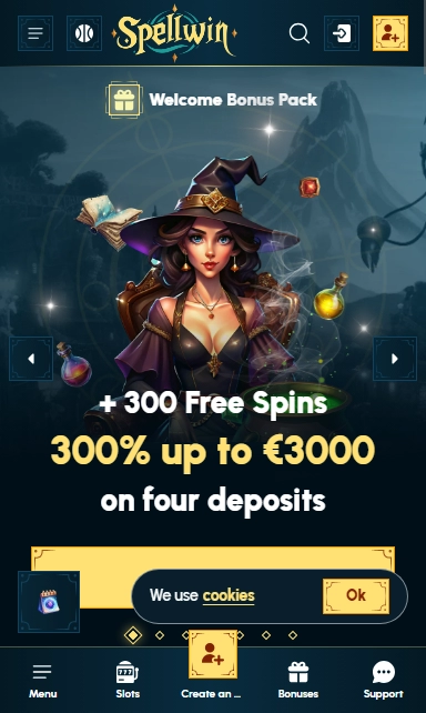 SpellWin Casino Mobile screenshot